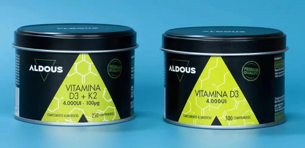 Diferencias entre tomar Vitamina D3 Pura o Vitamina D3 + K2 - Aldous - ES