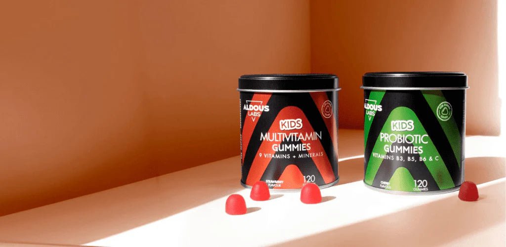 Vitaminas para niños: Multivitaminas y Probióticos con Vitaminas en forma de gominola - Aldous - ES