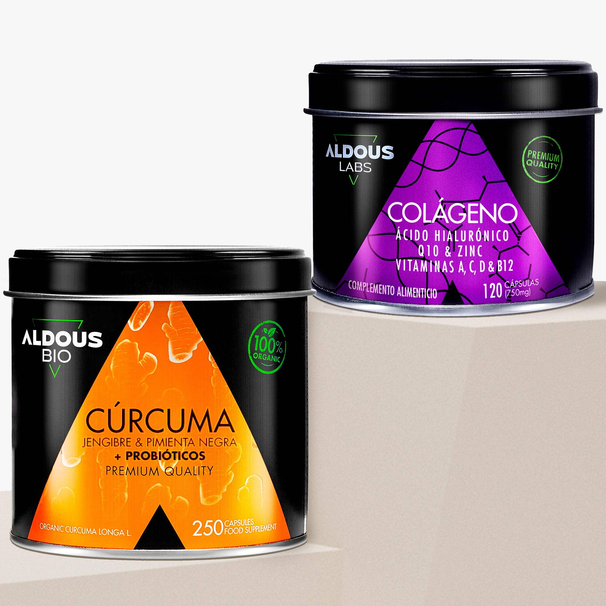 Pack: Cúrcuma Ecológica + Colágeno Hidrolizado - Aldous Bio