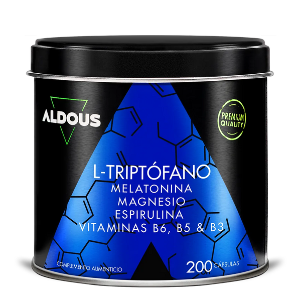 Triptófano con Melatonina, Magnesio, Espirulina y Vitaminas