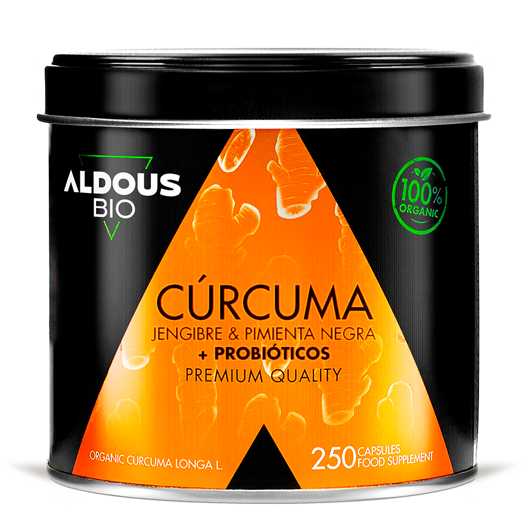 Cúrcuma Ecológica con Jengibre, Pimienta Negra y Probióticos