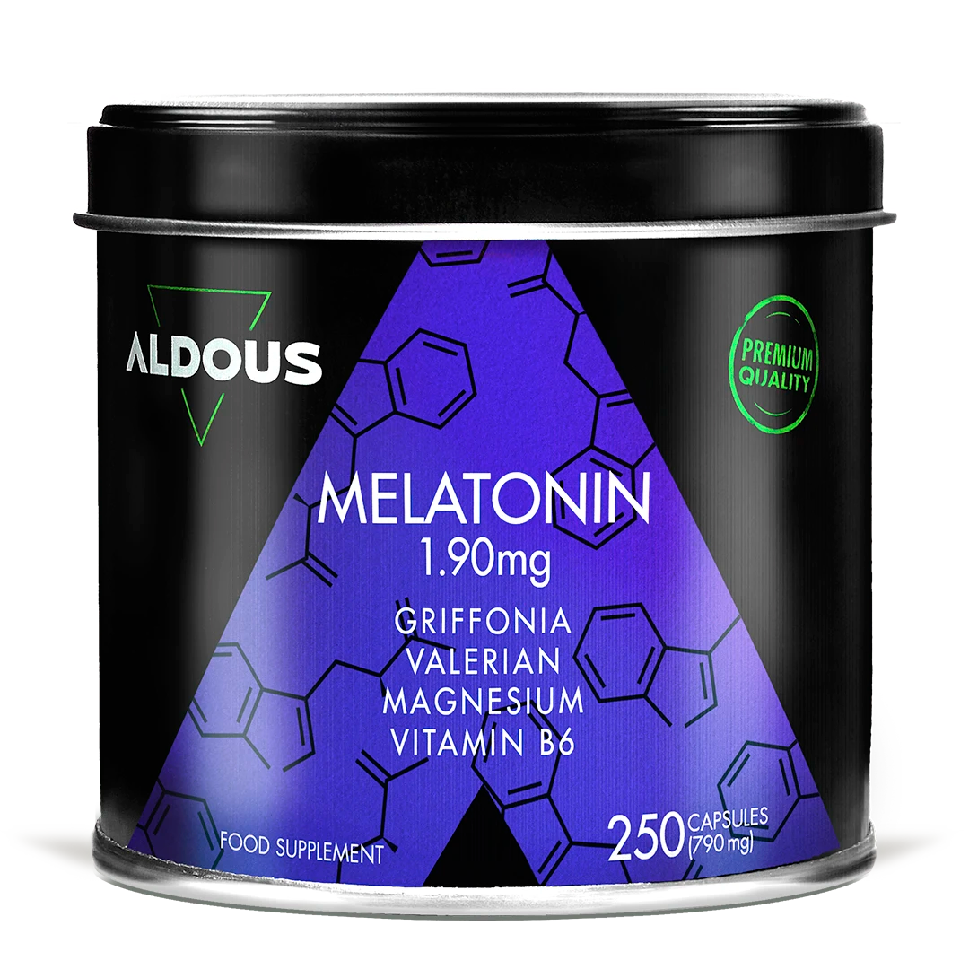 Melatonina con Magnesio, Griffonia, Valeriana y Vitamina B6