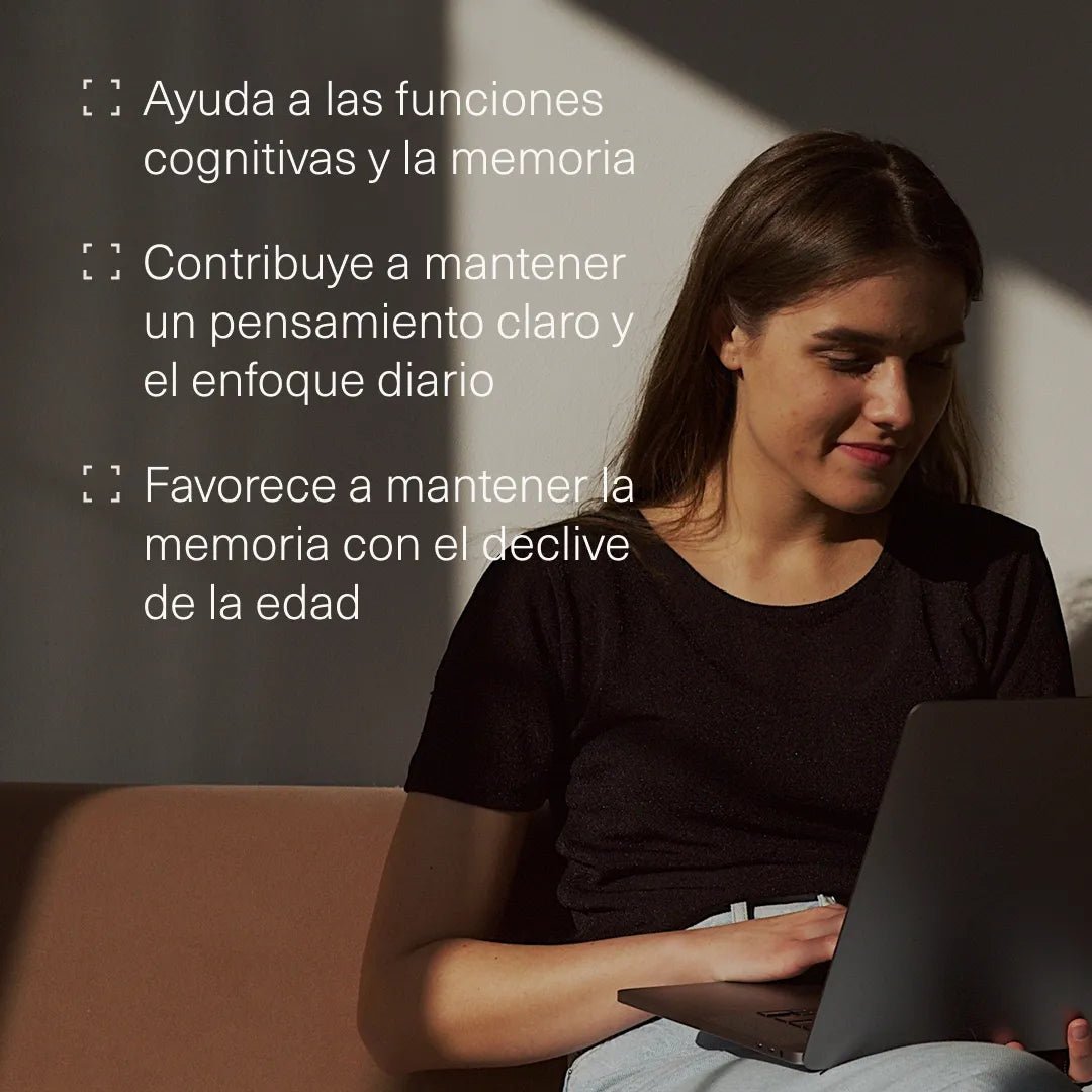 Nootrópico con Ginkgo Biloba, Melena de León, Cafeína, Bacopa, Tirosina, Teanina y Huperzia Serrata - Aldous - ES