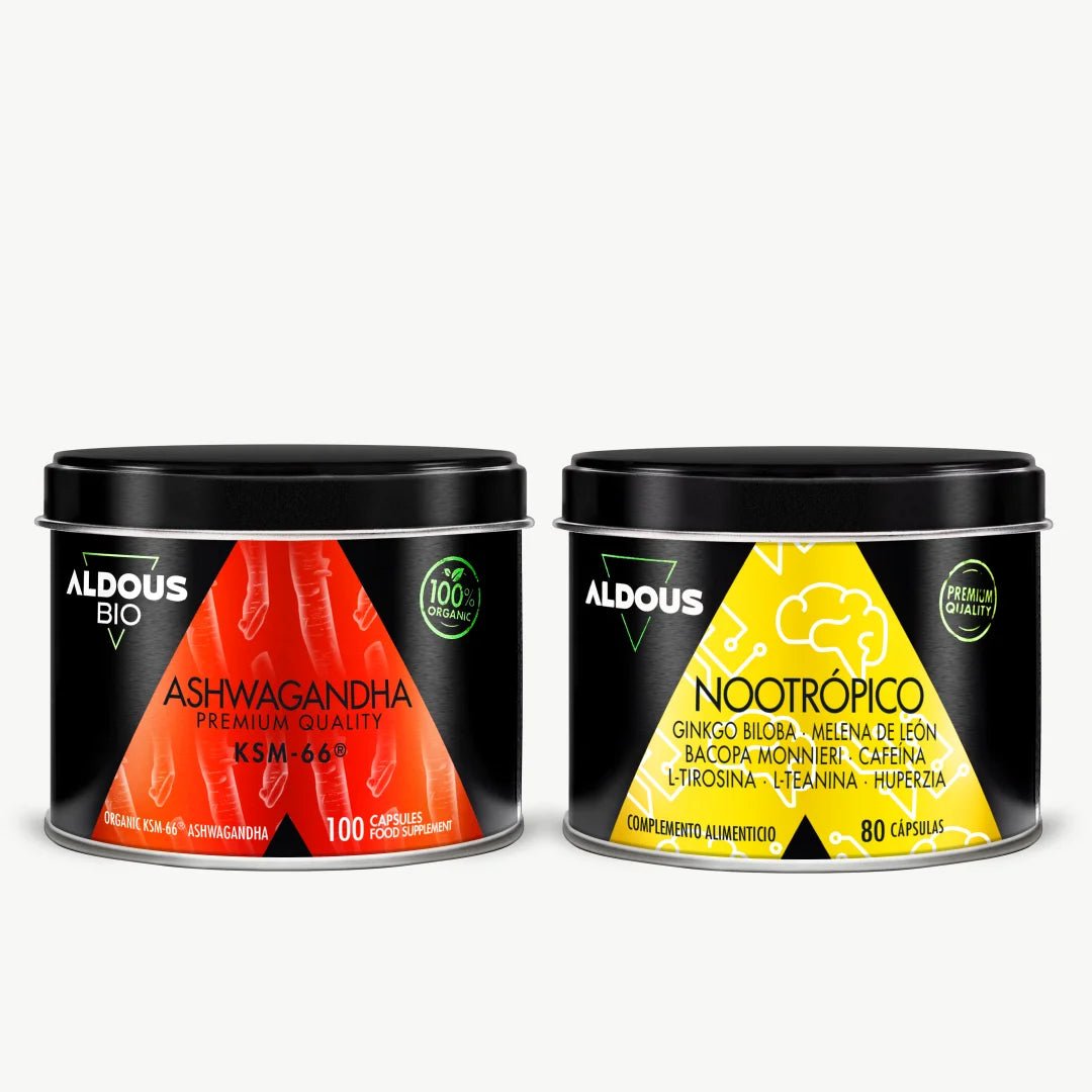 Pack Ashwagandha KSM - 66 ® Ecológica + Nootrópico - Aldous - ES