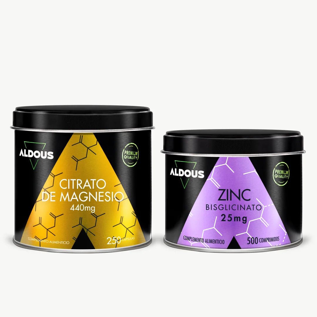 Pack Citrato de Magnesio Puro + Bisglicinato de Zinc - Aldous - ES