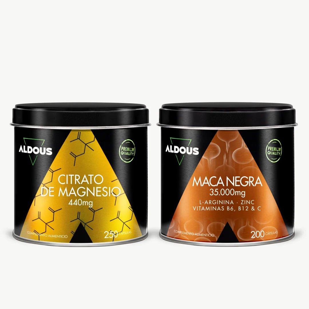 Pack Citrato de Magnesio Puro + Maca Negra - Aldous - ES