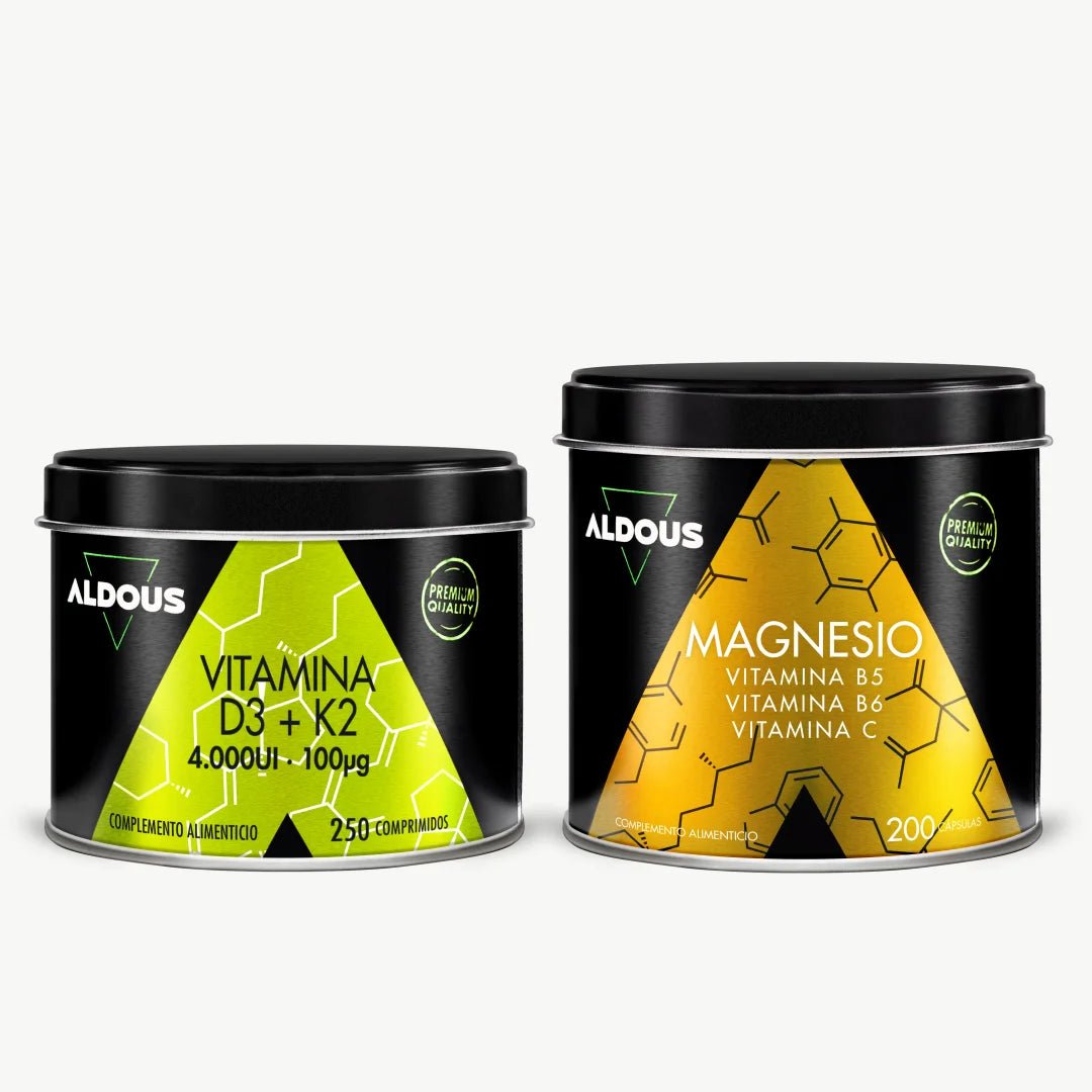 Pack Vitamina D3 con K2 + Magnesio - Aldous - ES