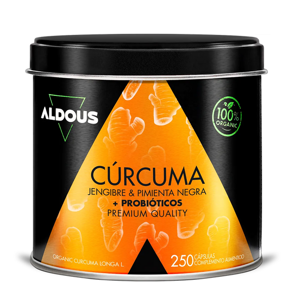 Cúrcuma Ecológica con Jengibre, Pimienta Negra y Probióticos