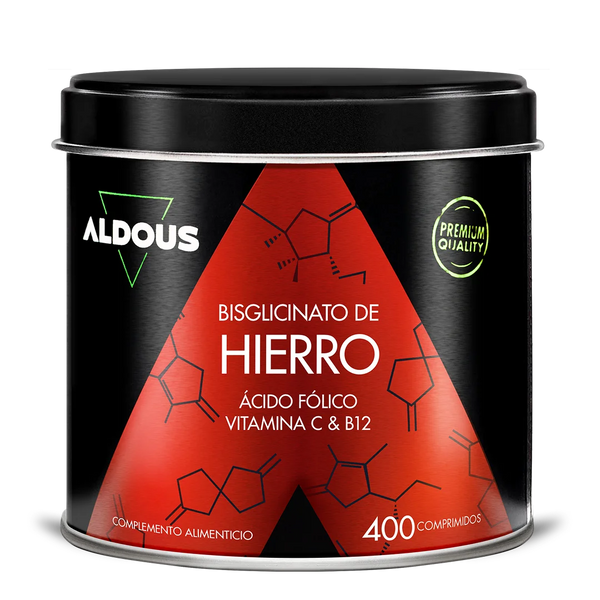 Hierro con Vitamina C, ácido fólico y B12
