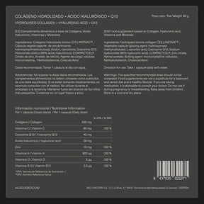 Colágeno Hidrolizado con Ácido Hialurónico, Coenzima Q10, Zinc y Vitaminas
