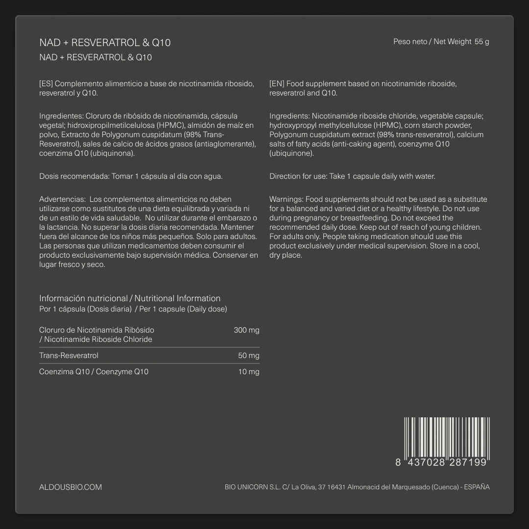 NAD+ con Resveratrol