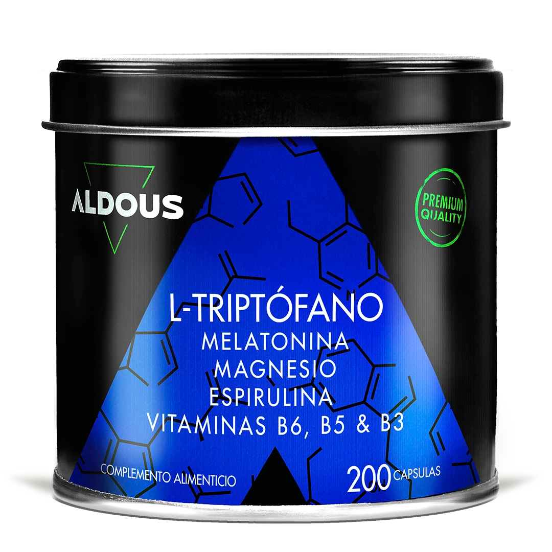 Triptófano con Melatonina, Magnesio, Espirulina y Vitaminas