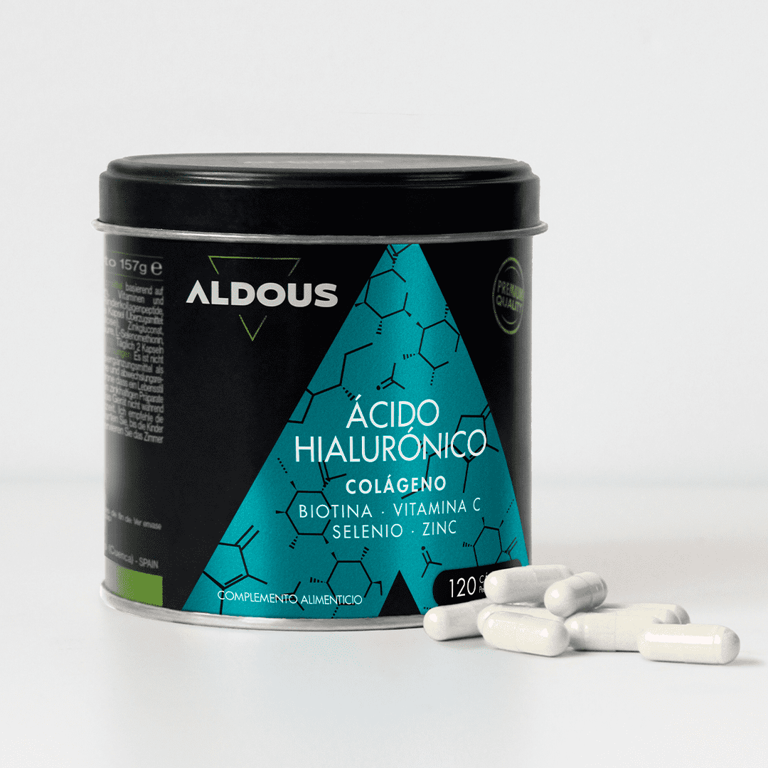 Ácido Hialurónico con Colágeno, Biotina, Vitaminas y Minerales - Aldous Bio