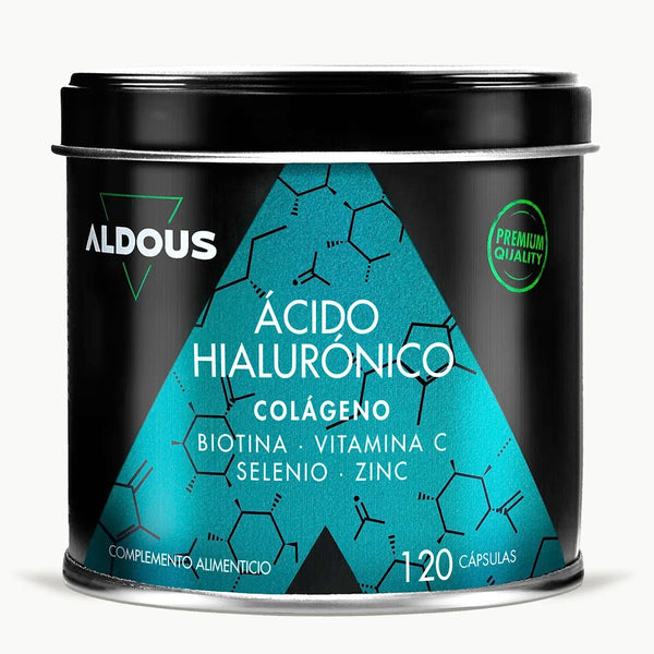 Ácido Hialurónico con Colágeno, Biotina, Vitaminas y Minerales - Aldous Bio