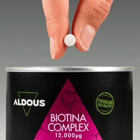 Biotina con Zinc, Selenio, Vitamina D3 y Vitamina E - Aldous - ES