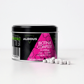 Biotina con Zinc, Selenio, Vitamina D3 y Vitamina E - Aldous Bio