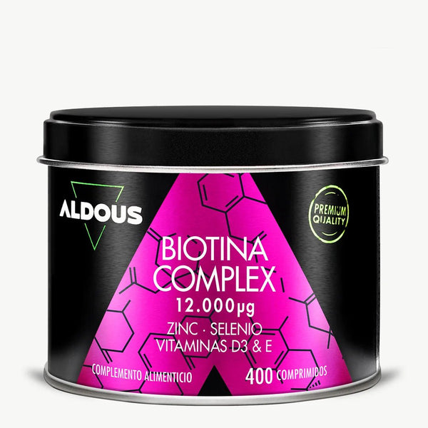 Biotina con Zinc, Selenio, Vitamina D3 y Vitamina E - Aldous - ES