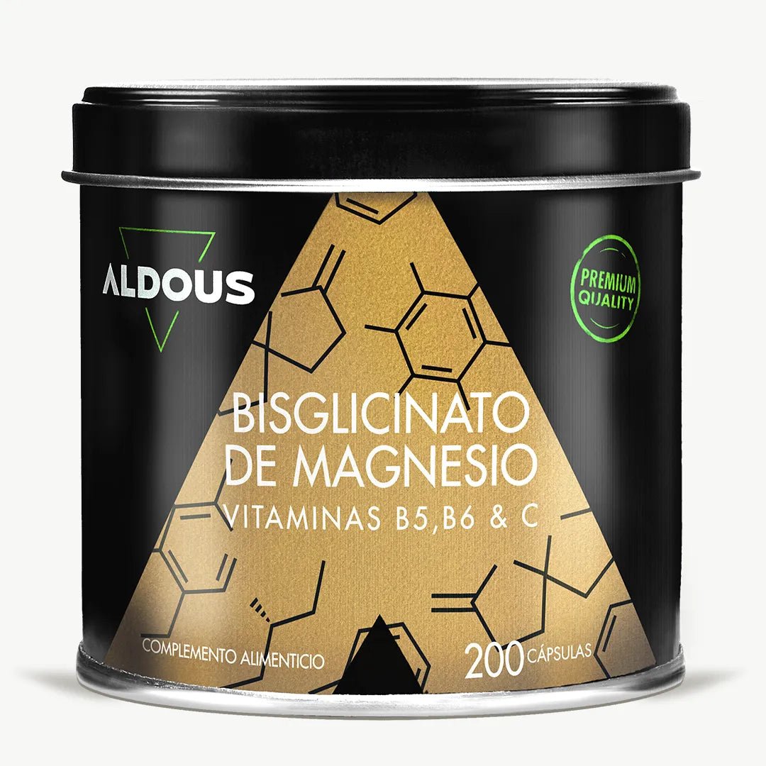 Bisglicinato de Magnesio con Vitamina B5, B6 y C - Aldous Bio