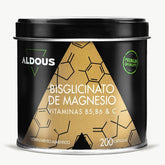 Bisglicinato de Magnesio con Vitamina B5, B6 y C - Aldous Bio