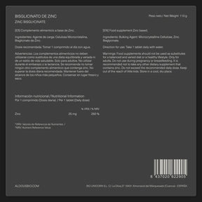 Bisglicinato de Zinc - Aldous - ES
