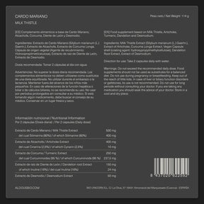 Cardo Mariano con Alcachofa, Cúrcuma, Diente de León y Desmodium - Aldous - ES