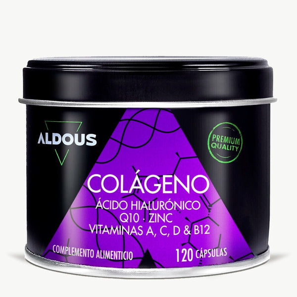 Colágeno Hidrolizado con Ácido Hialurónico, Coenzima Q10, Zinc y Vitaminas - Aldous Bio