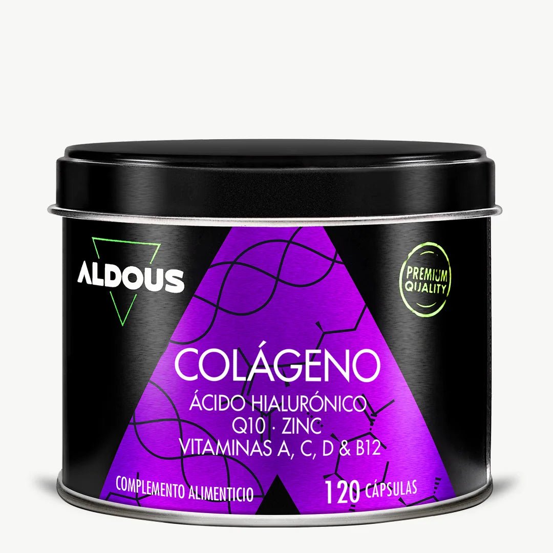 Colágeno Hidrolizado con Ácido Hialurónico, Coenzima Q10, Zinc y Vitaminas - Aldous - ES