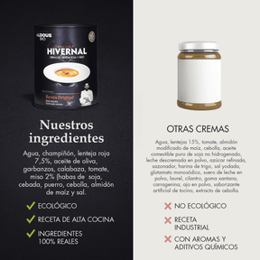 Hivernal: Crema Gourmet de Lenteja Roja y Miso (360 ml)