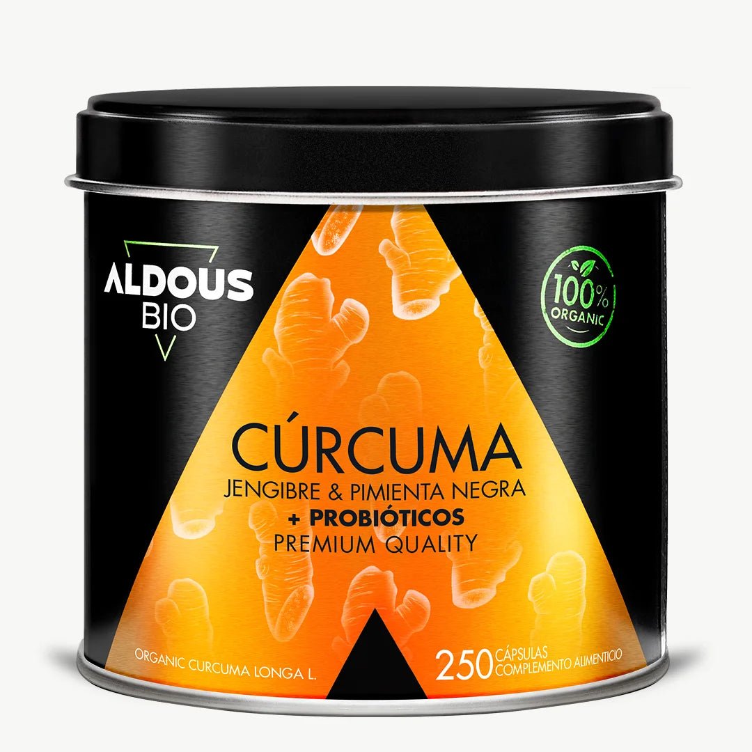 Cúrcuma Ecológica con Jengibre, Pimienta Negra y Probióticos