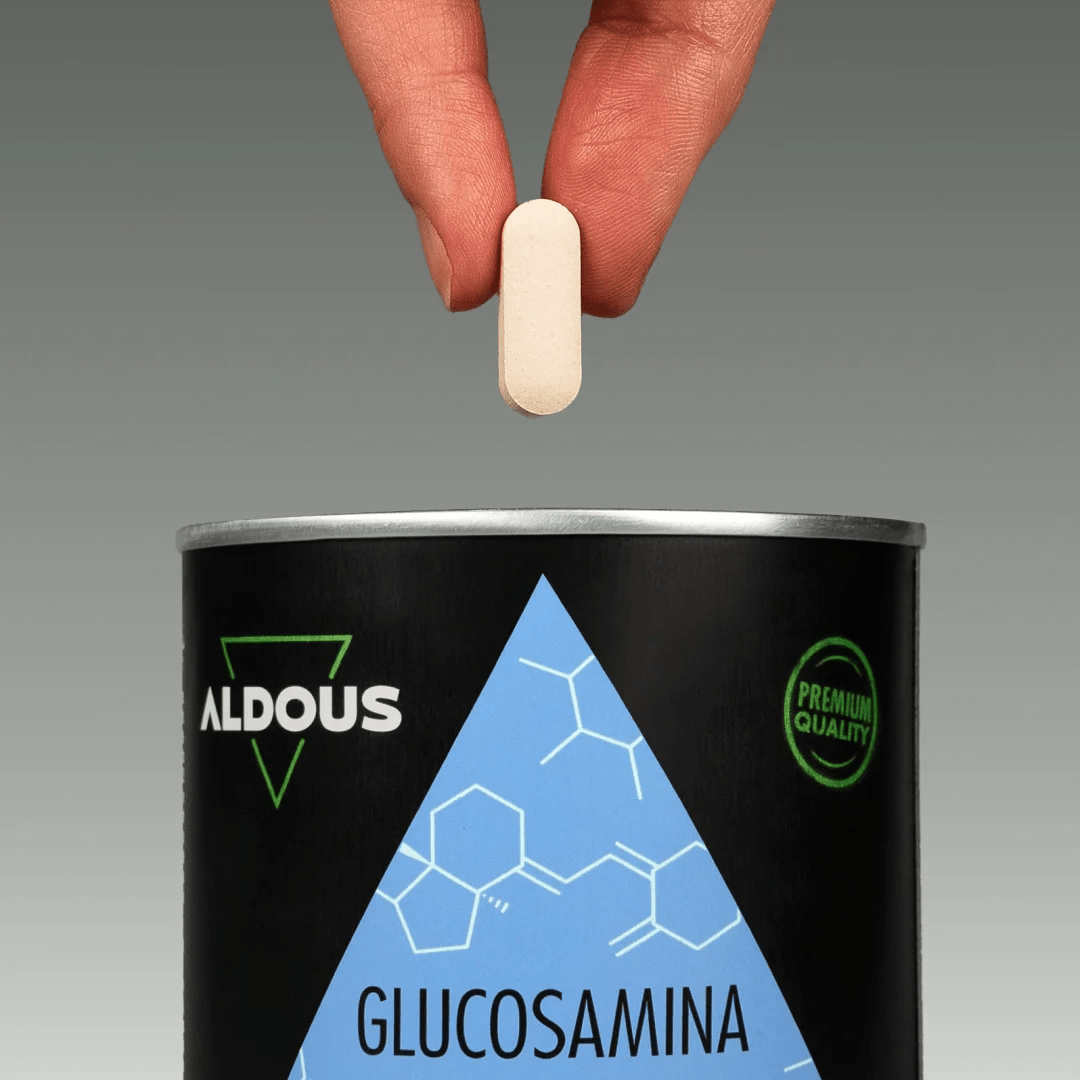 Glucosamina con Condroitina, MSM, Vitaminas y Minerales - Aldous - ES