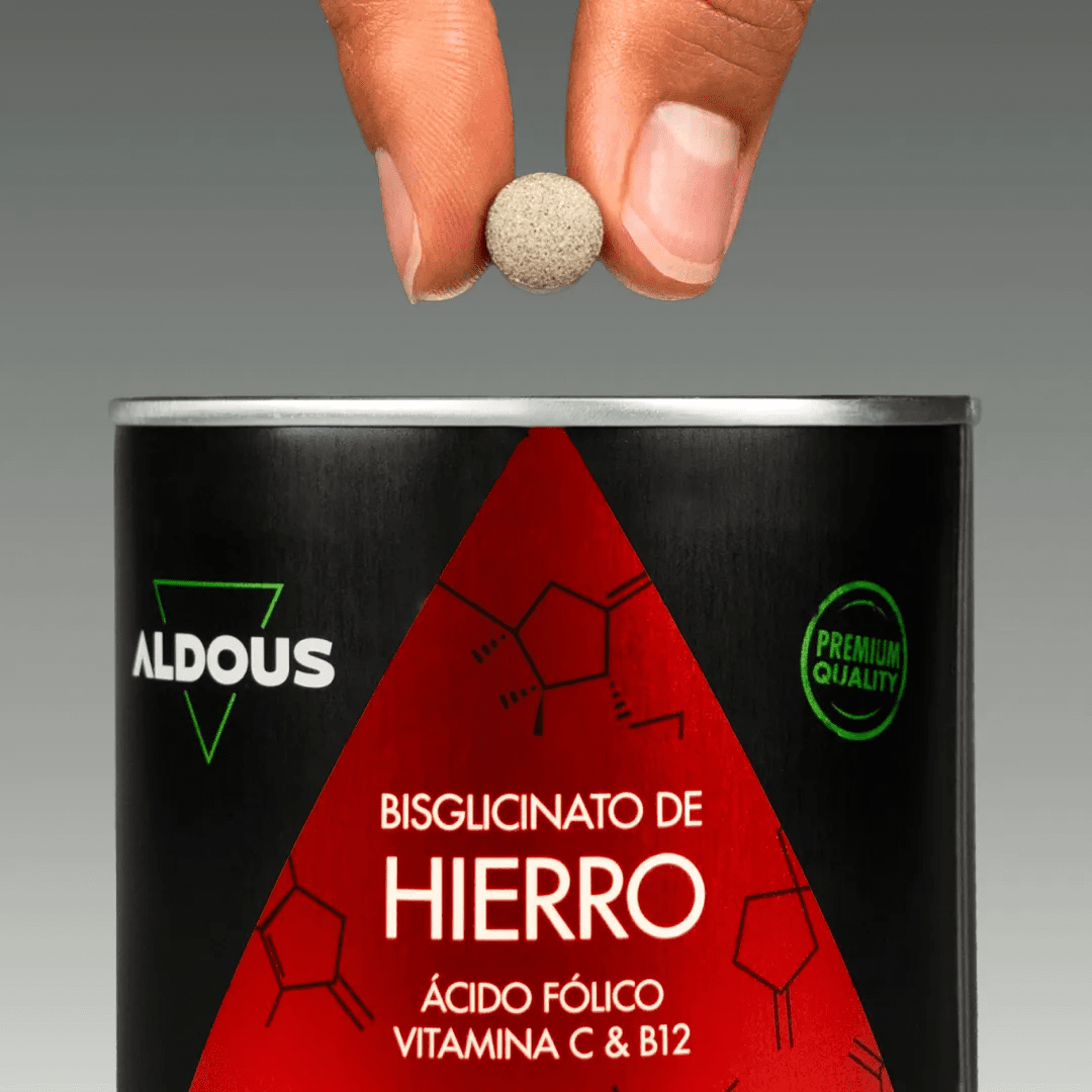 Hierro con Vitamina C, ácido fólico y B12 - Aldous - ES
