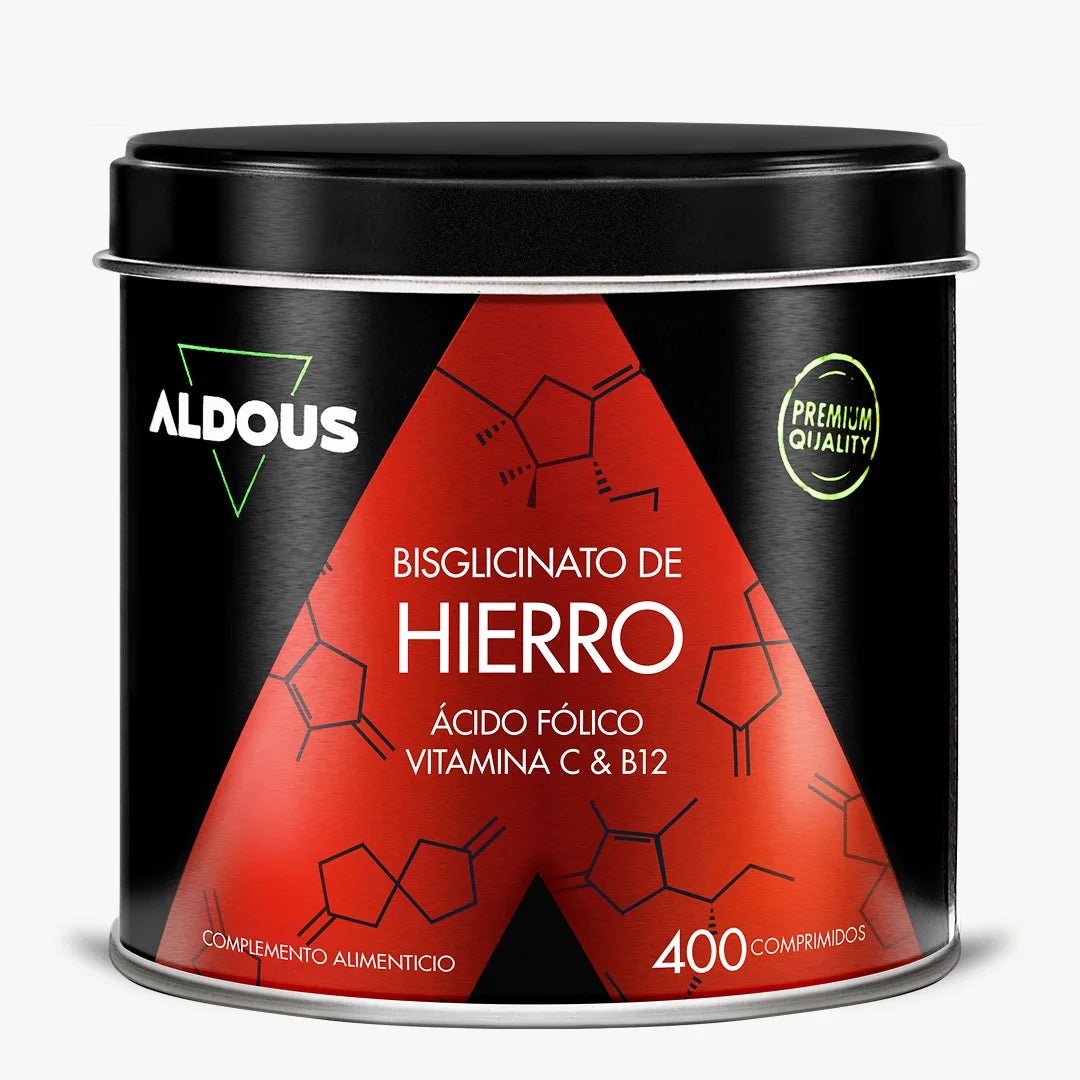 Hierro con Vitamina C, ácido fólico y B12 - Aldous - ES