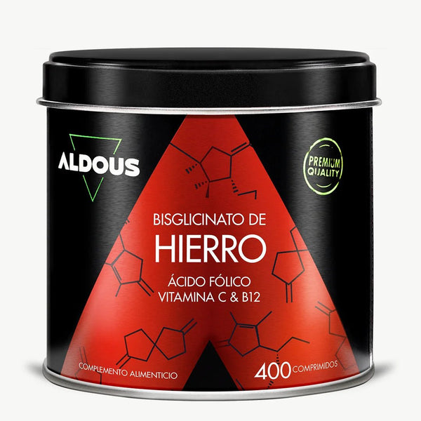 Hierro con Vitamina C, ácido fólico y B12 - Aldous - ES