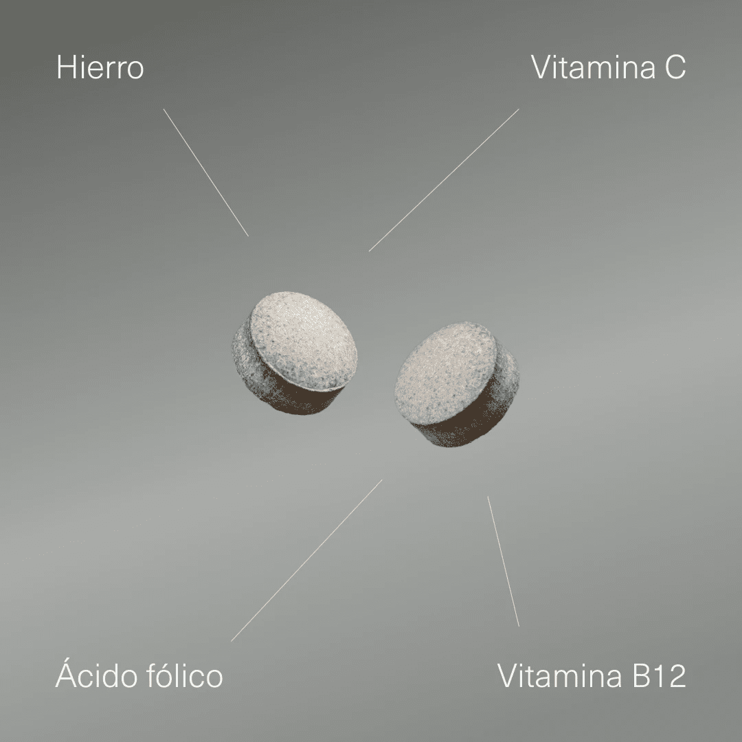 Hierro con Vitamina C, ácido fólico y B12 - Aldous - ES