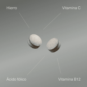 Hierro con Vitamina C, ácido fólico y B12 - Aldous - ES