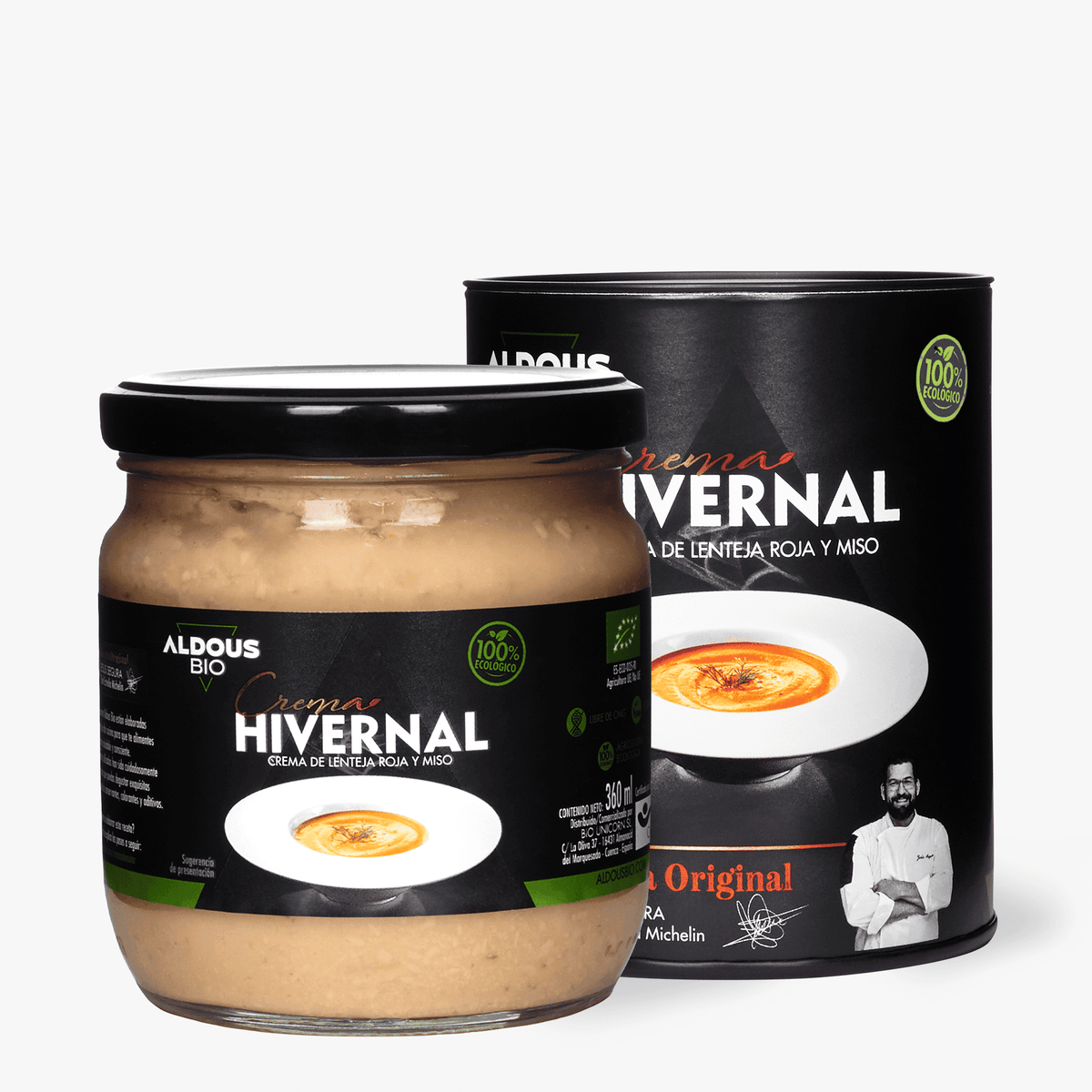 Hivernal: Crema Gourmet de Lenteja Roja y Miso (360 ml)