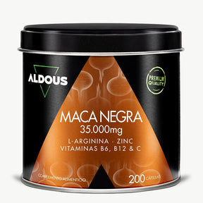 Maca negra con L - Arginina, Zinc y Vitaminas - Aldous - ES