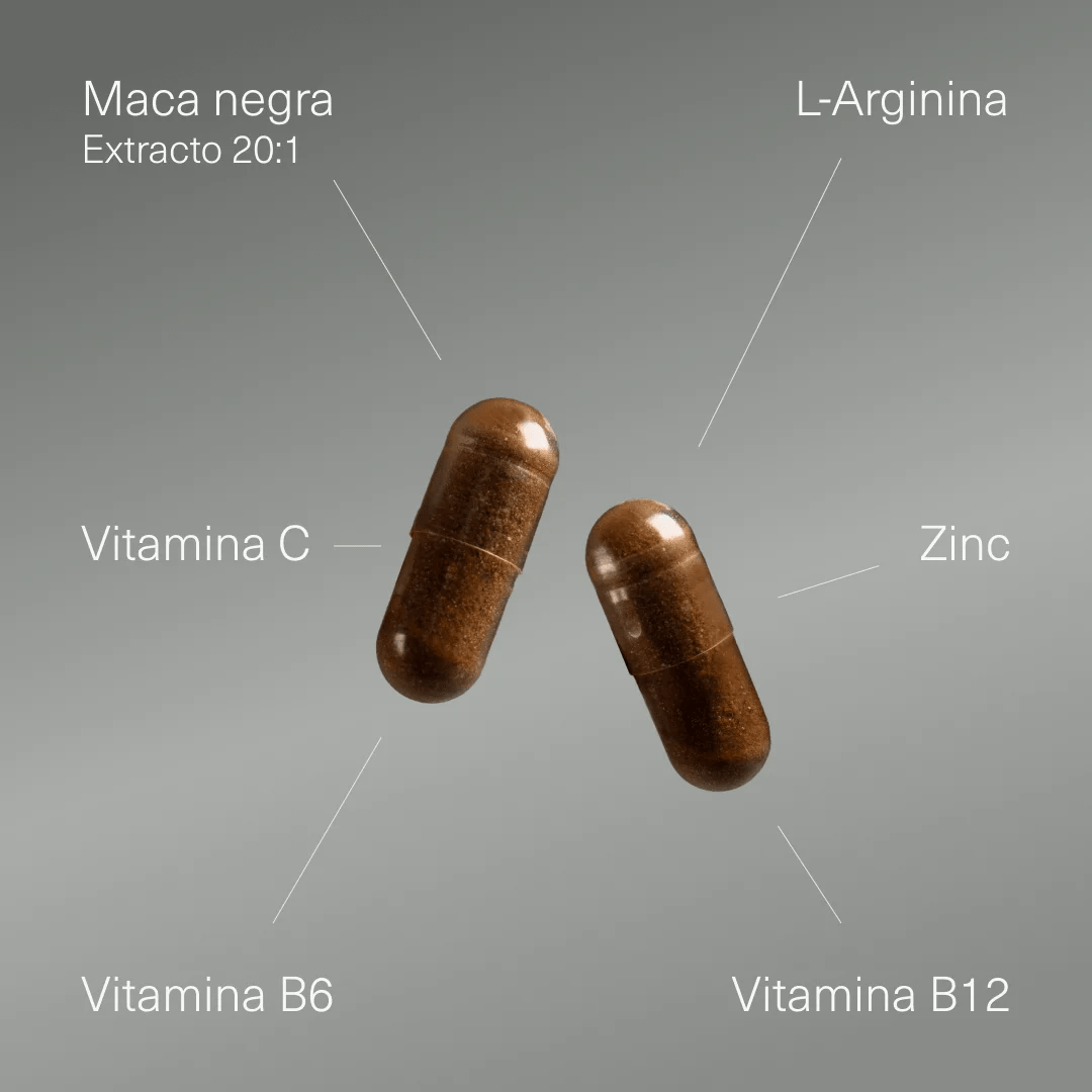 Maca negra con L - Arginina, Zinc y Vitaminas - Aldous - ES