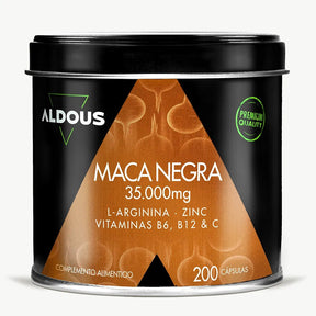 Maca negra con L - Arginina, Zinc y Vitaminas - Aldous Bio