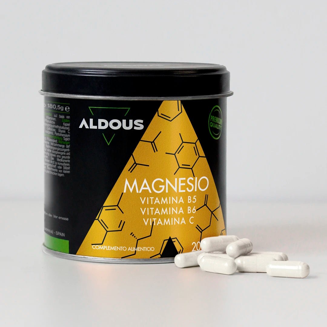 Magnesio con Vitamina C, B5 y B6 - Aldous Bio