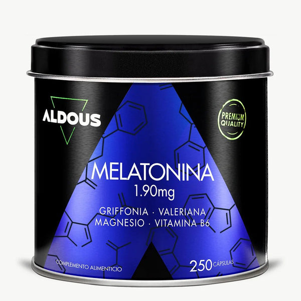Melatonina con Magnesio, Griffonia, Valeriana y Vitamina B6 - Aldous - ES