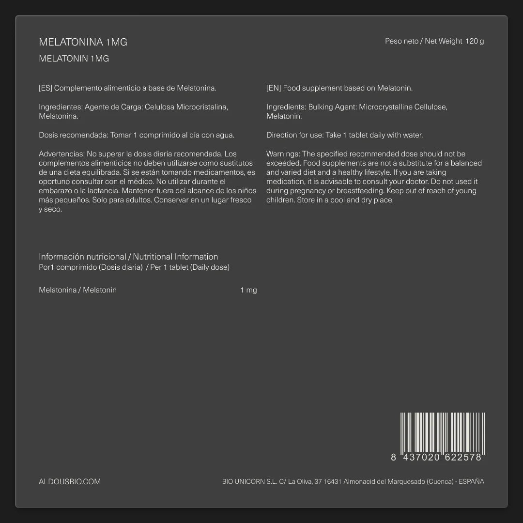 Melatonina Pura - Aldous - ES
