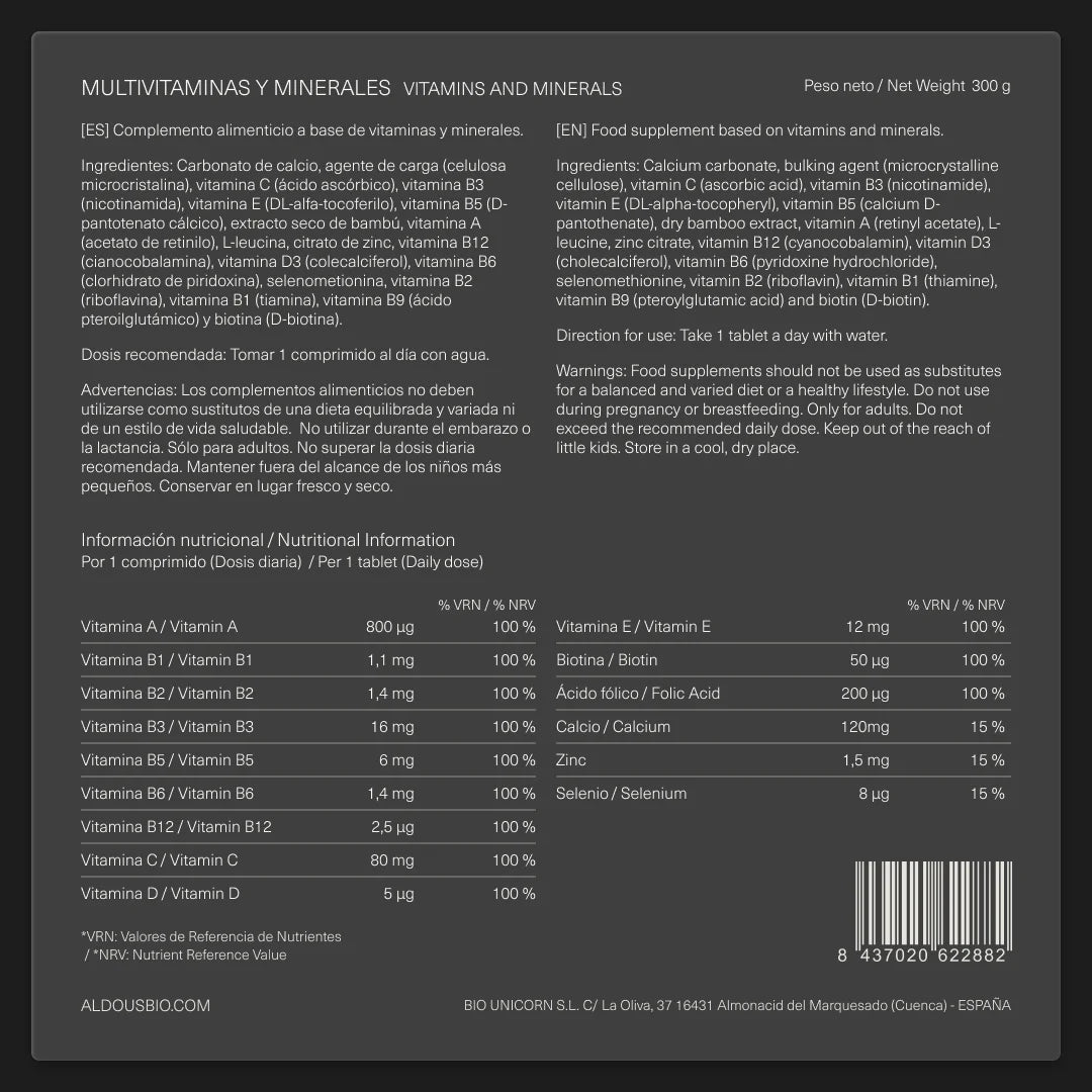 Multivitaminas - Aldous - ES