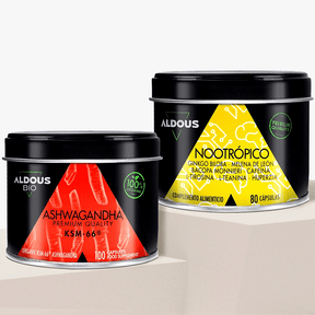 Pack Ashwagandha KSM - 66 ® Ecológica + Nootrópico - Aldous Bio