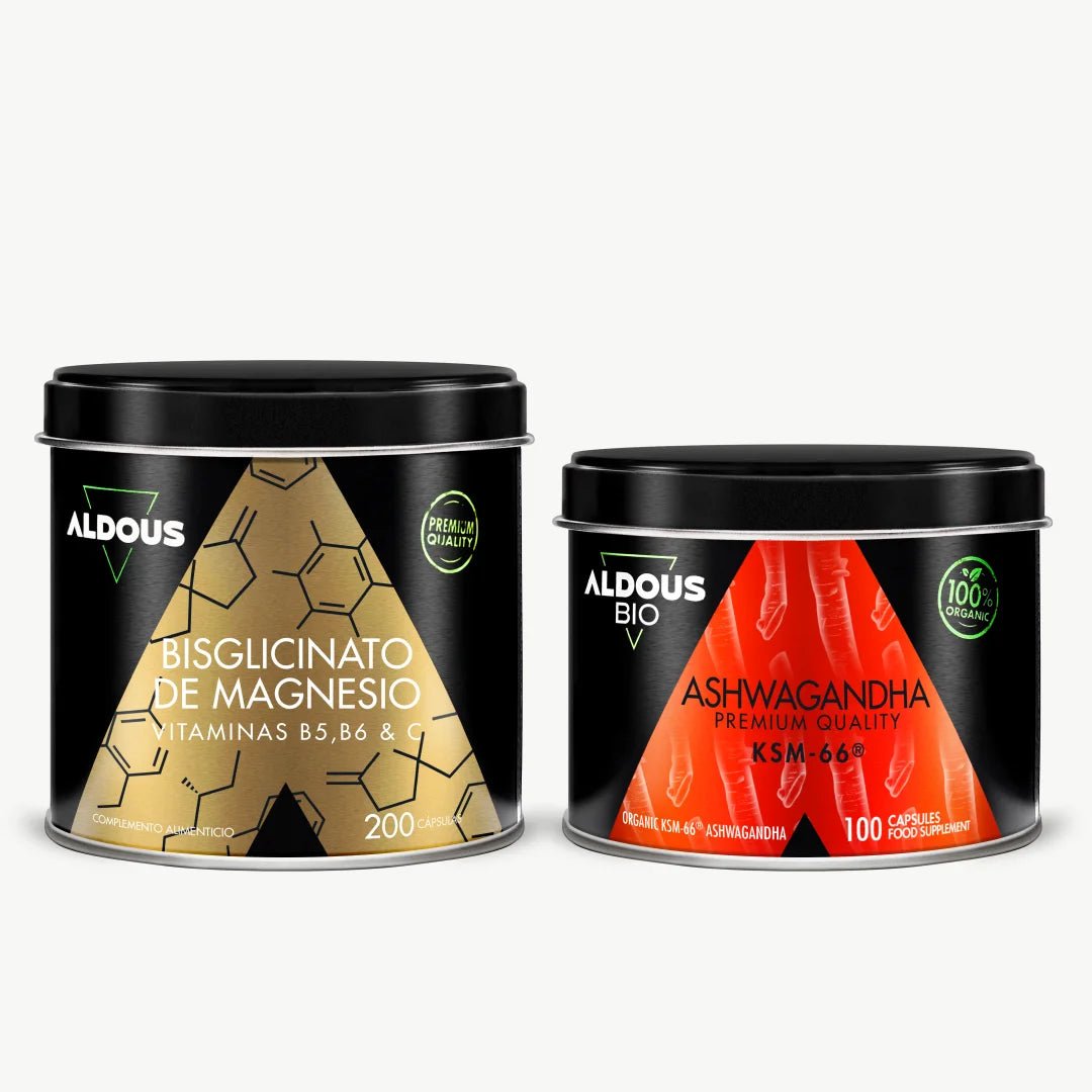 Pack Bisglicinato de Magnesio con Vitaminas + Ashwagandha KSM - 66 ® - Aldous - ES