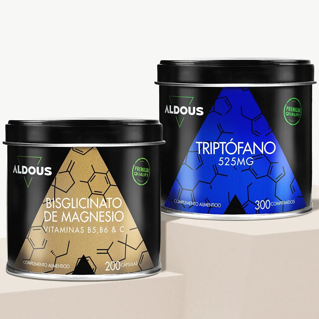 Pack Bisglicinato de Magnesio con Vitaminas + Triptófano Puro - Aldous Bio