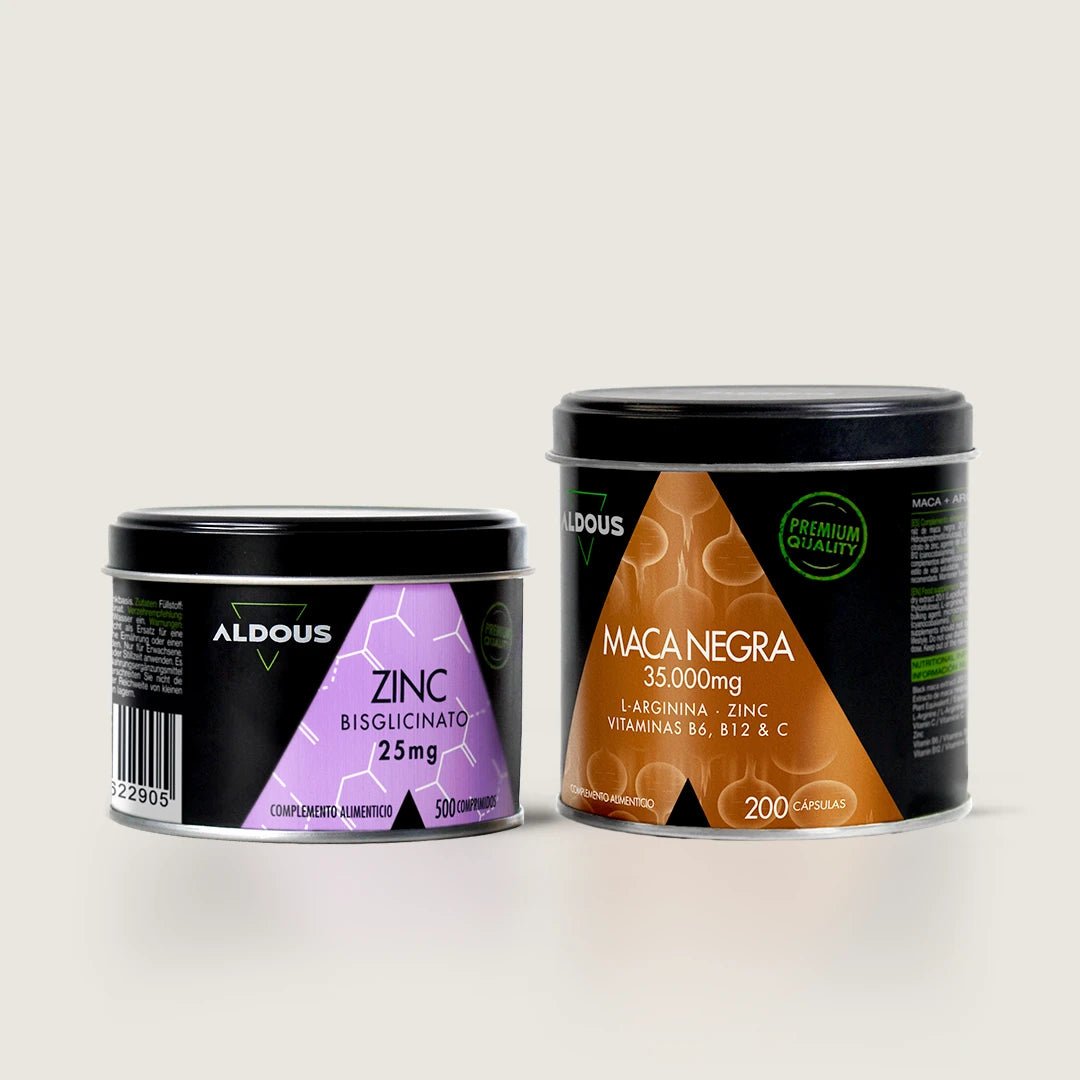 Pack Bisglicinato de Zinc + Maca negra - Aldous Bio