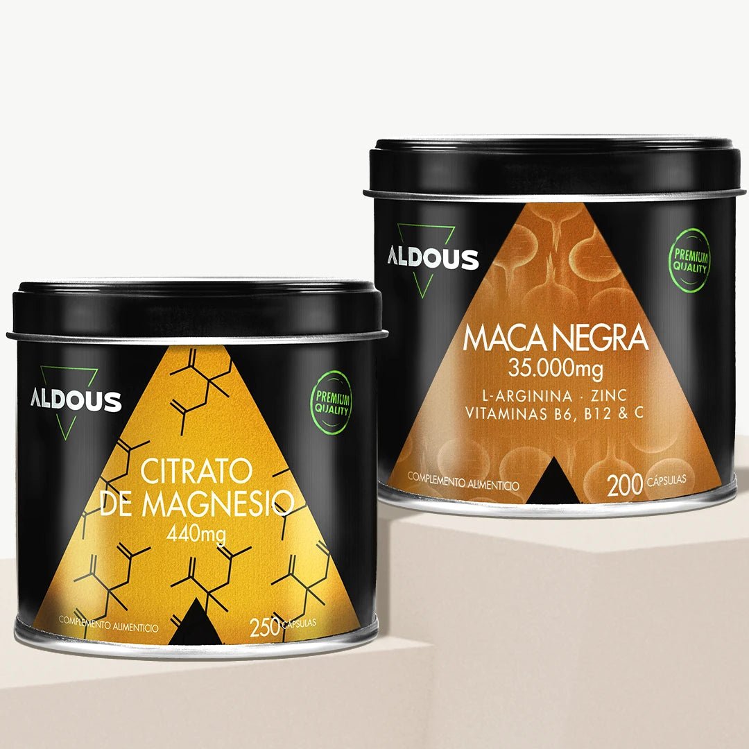 Pack Citrato de Magnesio Puro + Maca Negra - Aldous Bio