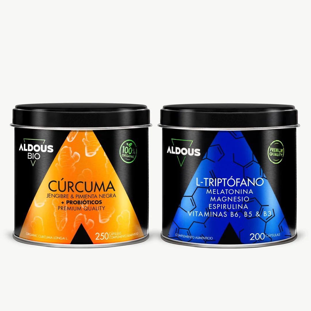 Pack Cúrcuma Ecológica con Probióticos + Triptófano con Melatonina