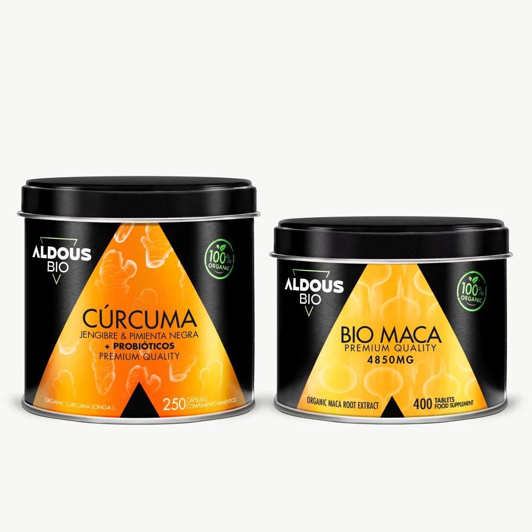 Pack Cúrcuma Ecológica + Maca Ecológica - Aldous - ES